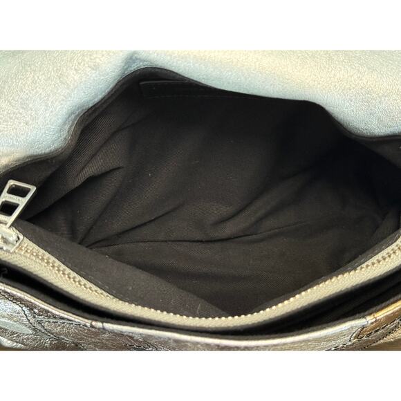 New without tags - Zadig & Voltaire Rocky Vintage Metal Leather Patchwork Bag - Picture 11 of 12